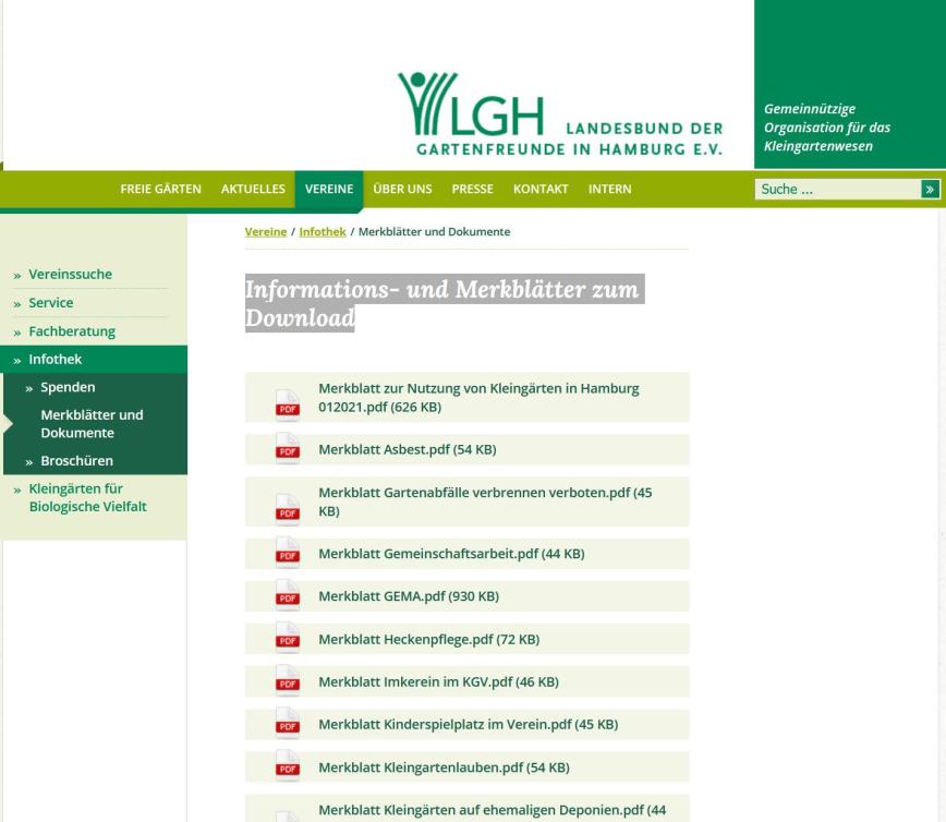 Hier gehts zur den Merkblättern